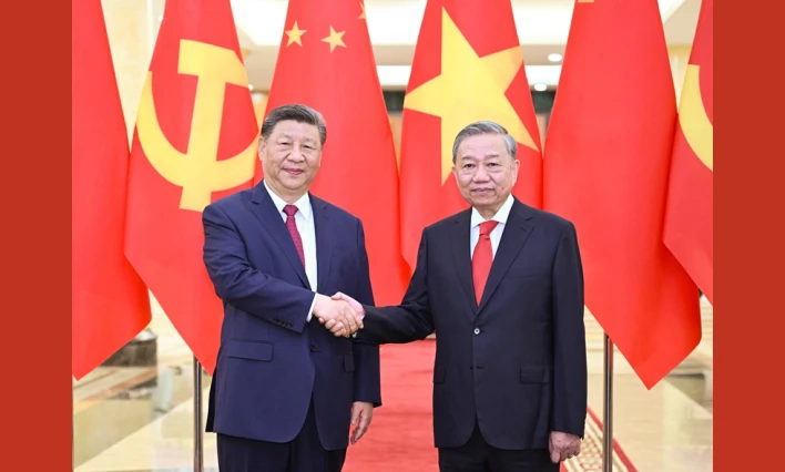 習(xí)近平同越共中央總書(shū)記蘇林舉行會(huì)談